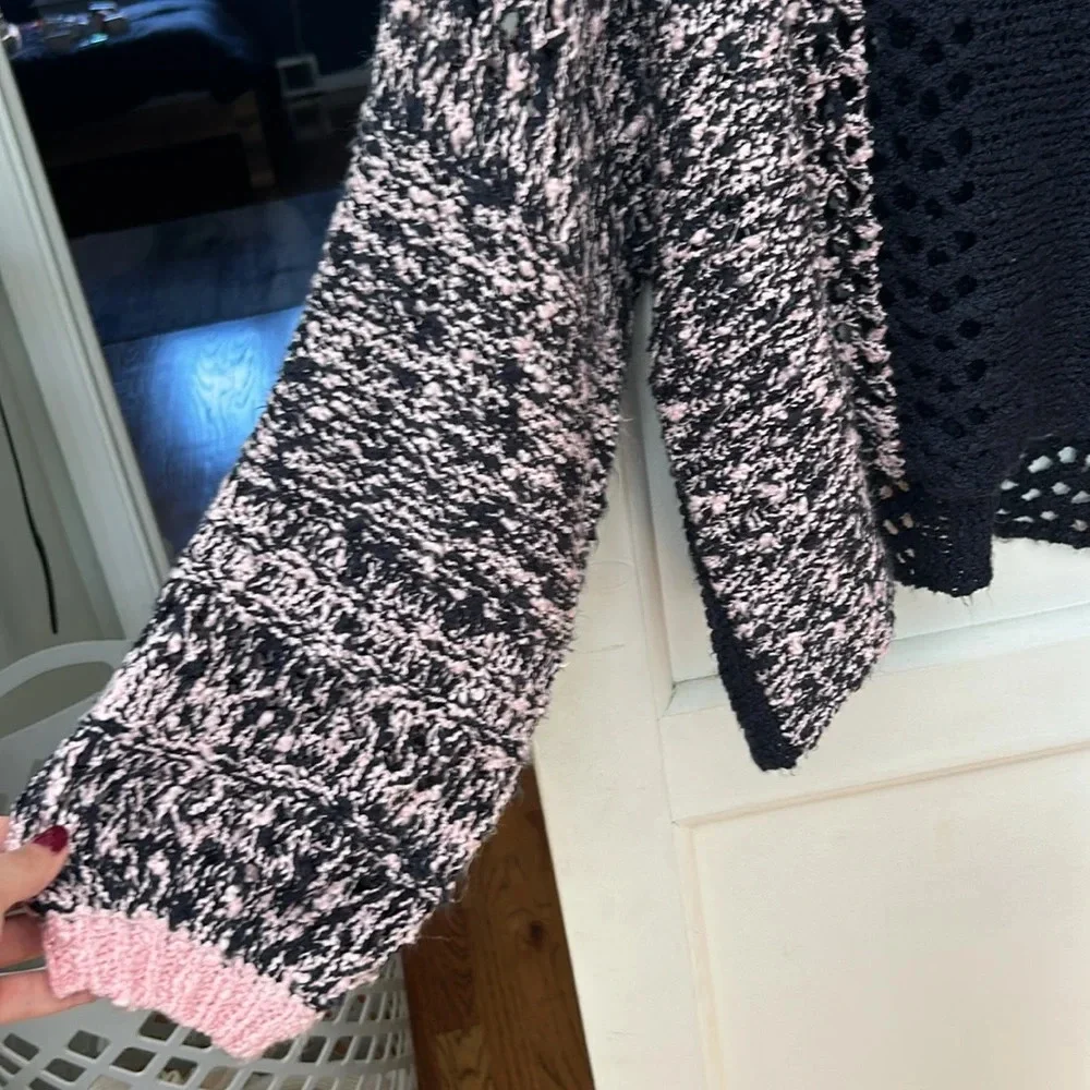 Mixed Pattern Knit Sweater